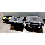 3 x Various Stanley tool boxes & contents