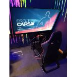 Racing Simulator Cockpit Comprising of Frame, Chair, Logitech Racing Pedals, PlayStation Racing