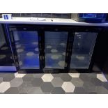 Polar 3-Door Glass Fronted Undercounter Fridge