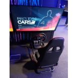 Racing Simulator Cockpit Comprising of Frame, Chair, Logitech Racing Pedals, PlayStation Racing