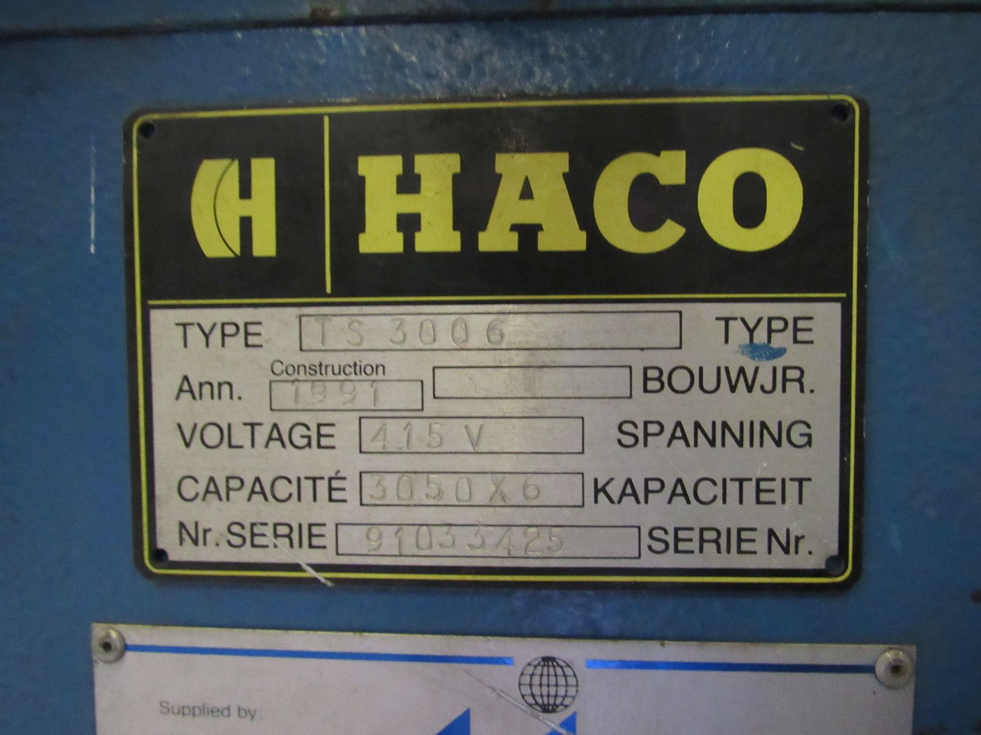 HACO TS3006, 3050 x 6mm Guillotine - Image 6 of 9