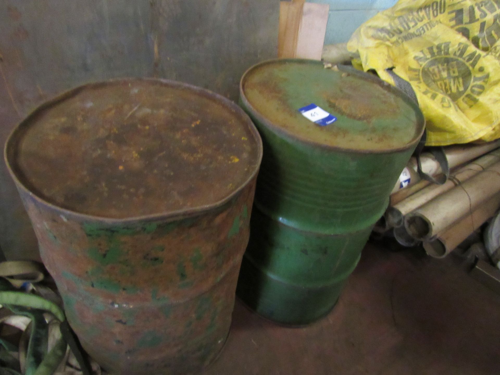 2 Steel Oil Drums, no lids