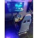 Racing Simulator Cockpit Comprising of Frame, Chair, Logitech Racing Pedals, PlayStation Racing
