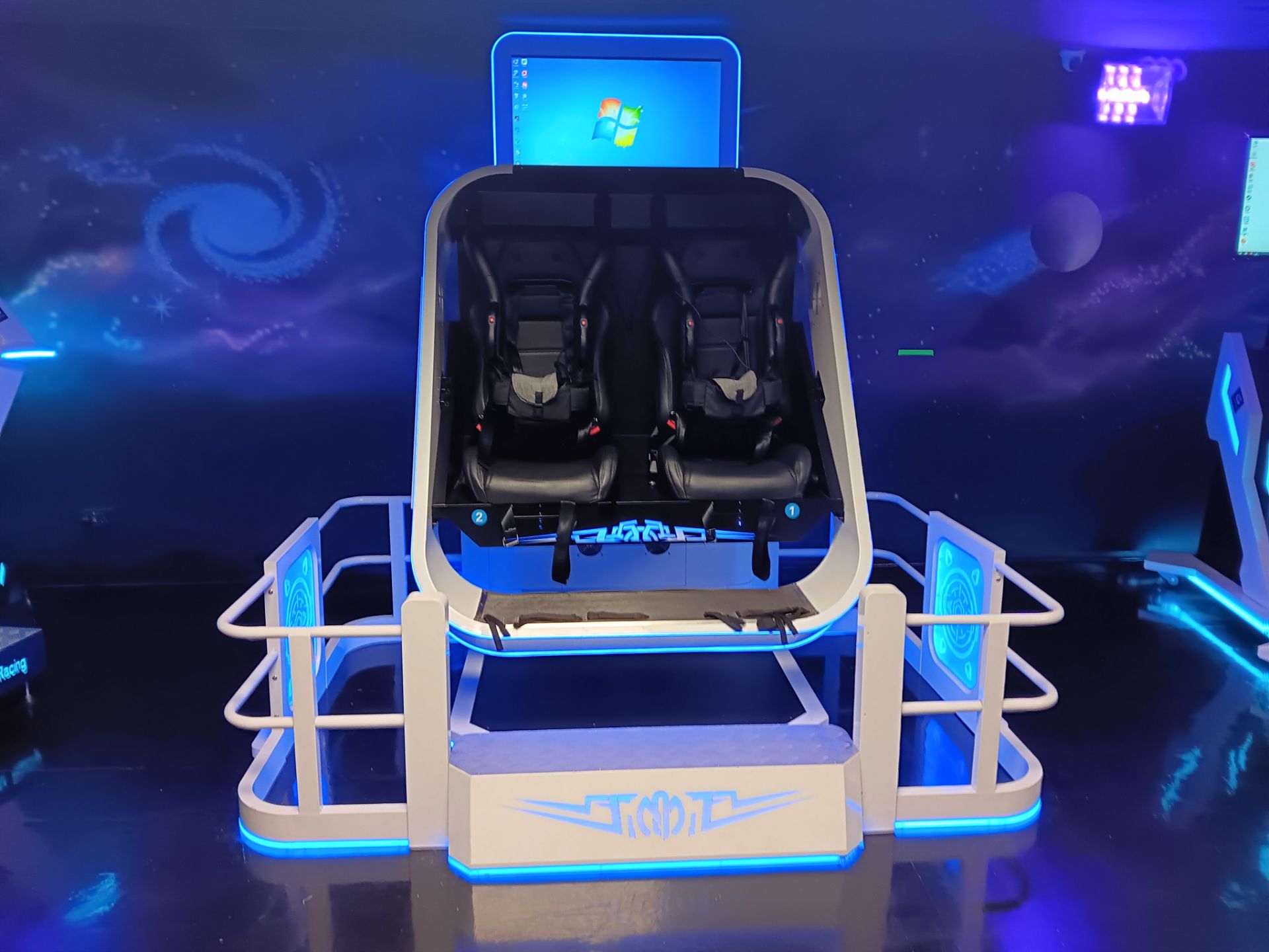 Movie Power 360 Degree 2-Person Twin Seat VR Roller Coaster Simulator – Cost New £30,000 – Buyer - Image 2 of 6
