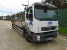 Volvo FL-240 15-Ton Flatbed Wagon – KM61 ODK – First Registered January 2012 – Mileage Unknown –