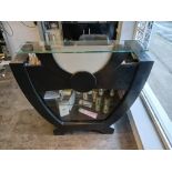 Shaped Reception Desk, with Leather Effect Swivel Chair
