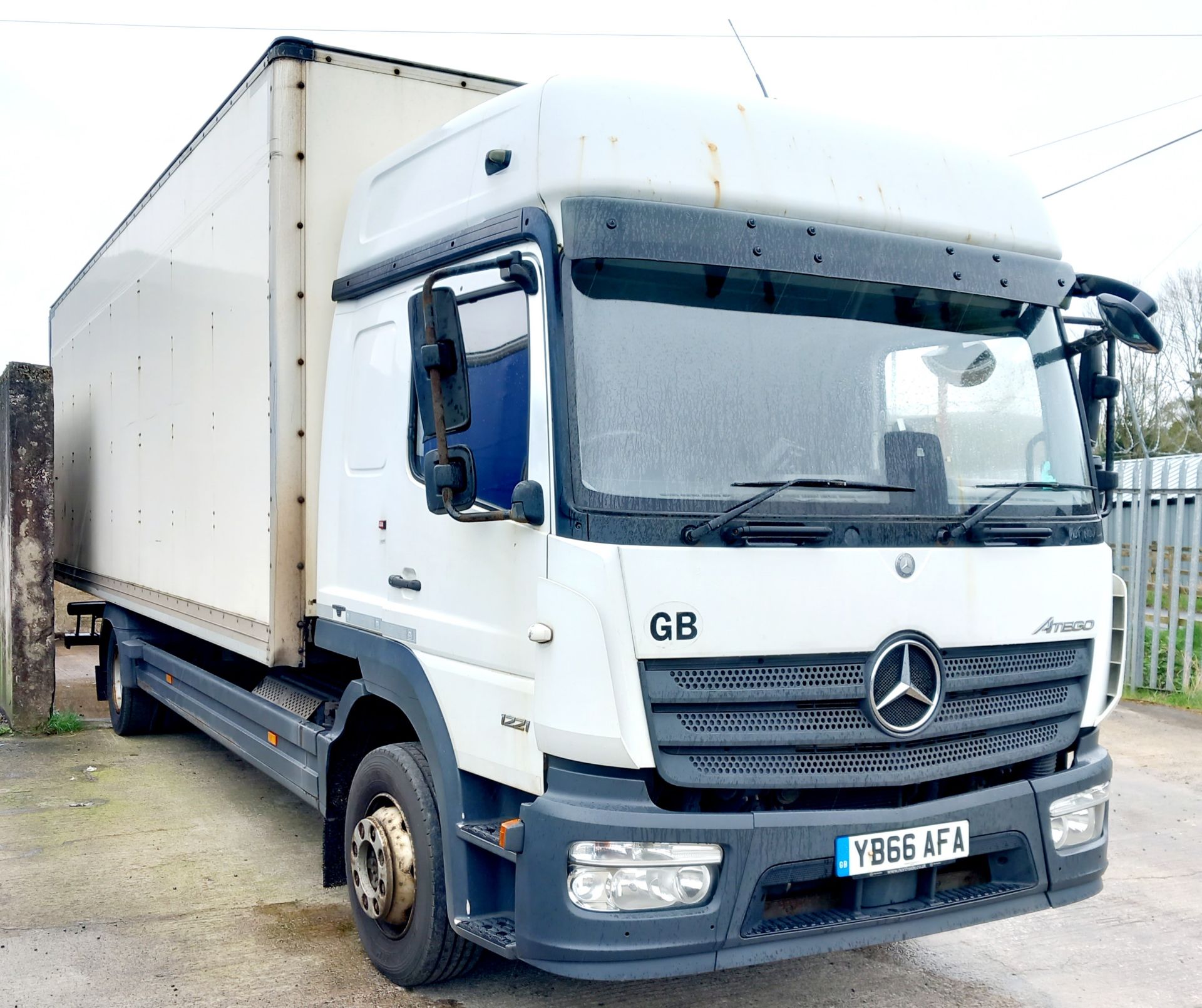 Mercedes Atego 1221 Bluetec 6 box wagon 12T, Registration YB66 AFA, 443,738 miles, MOT 30.11.2024.