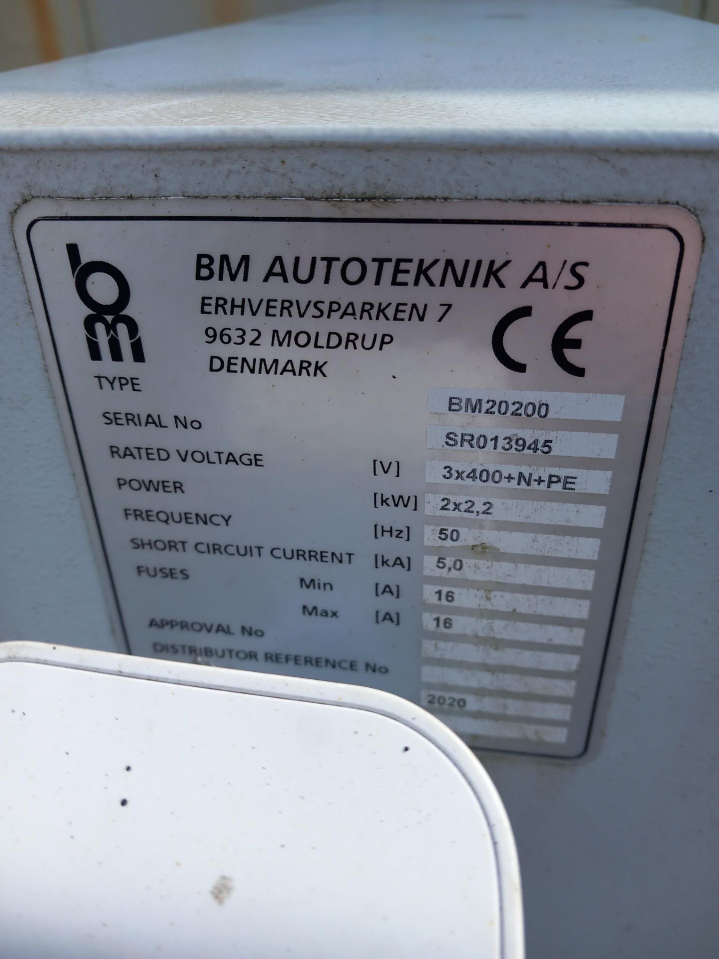 BM Auto Teknik type BM20200 brake tester Serial number SR013945 (2020) with transport wheels and - Bild 7 aus 12