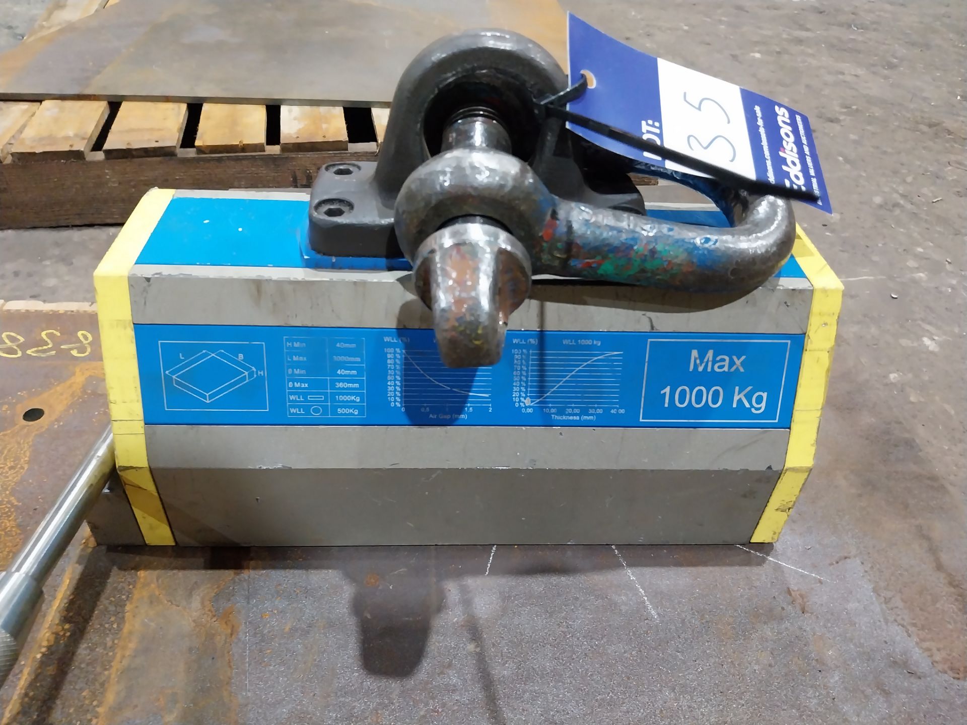SPD MHM-IT-1000 magnetic neodymium lever lifter Year 2022 - Image 3 of 4