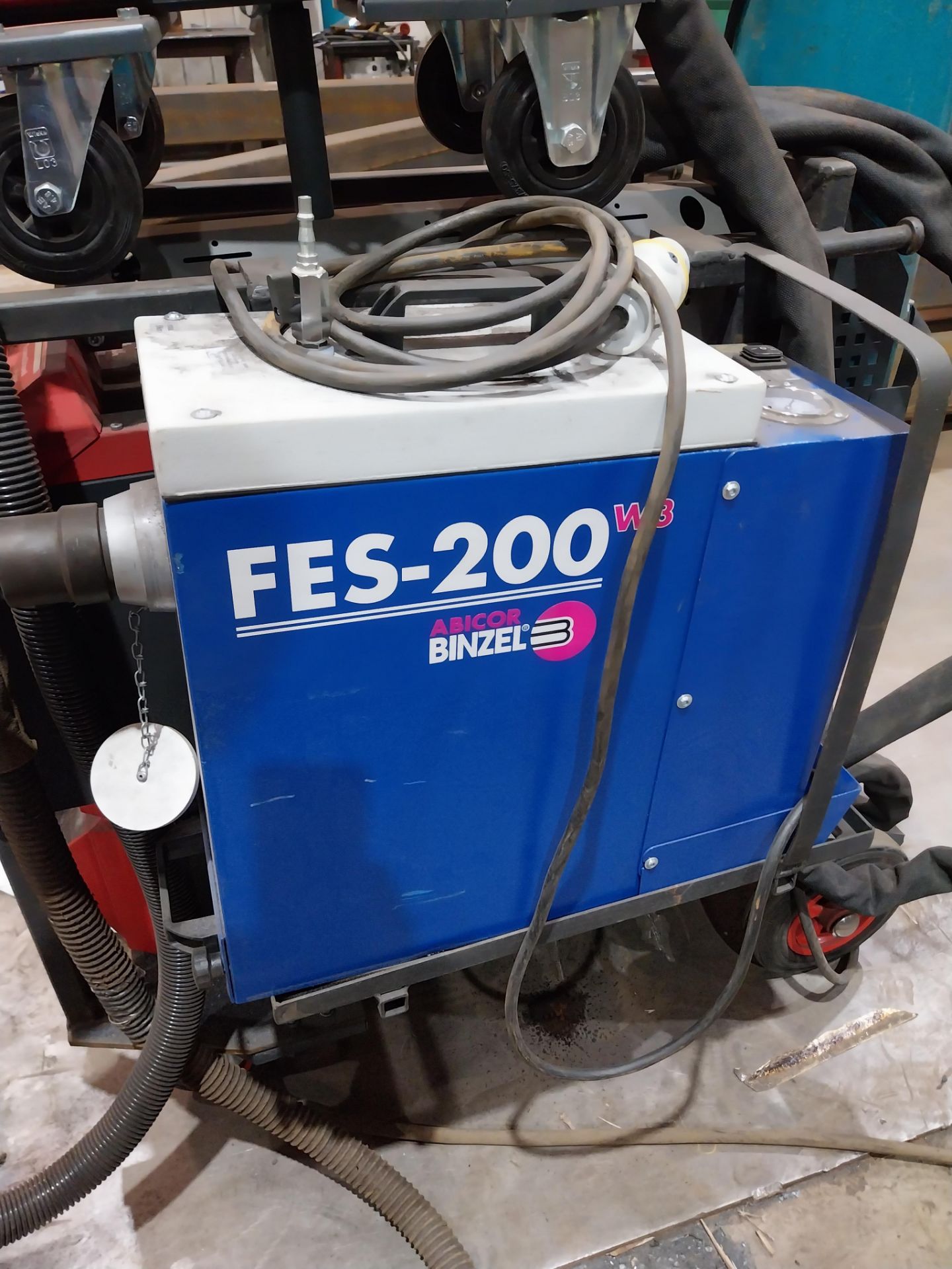 Fronius Transsteel 5000 Pulse mig welder with VR5000 wire feed, FES-200 W3 extractor, torch and - Bild 6 aus 8