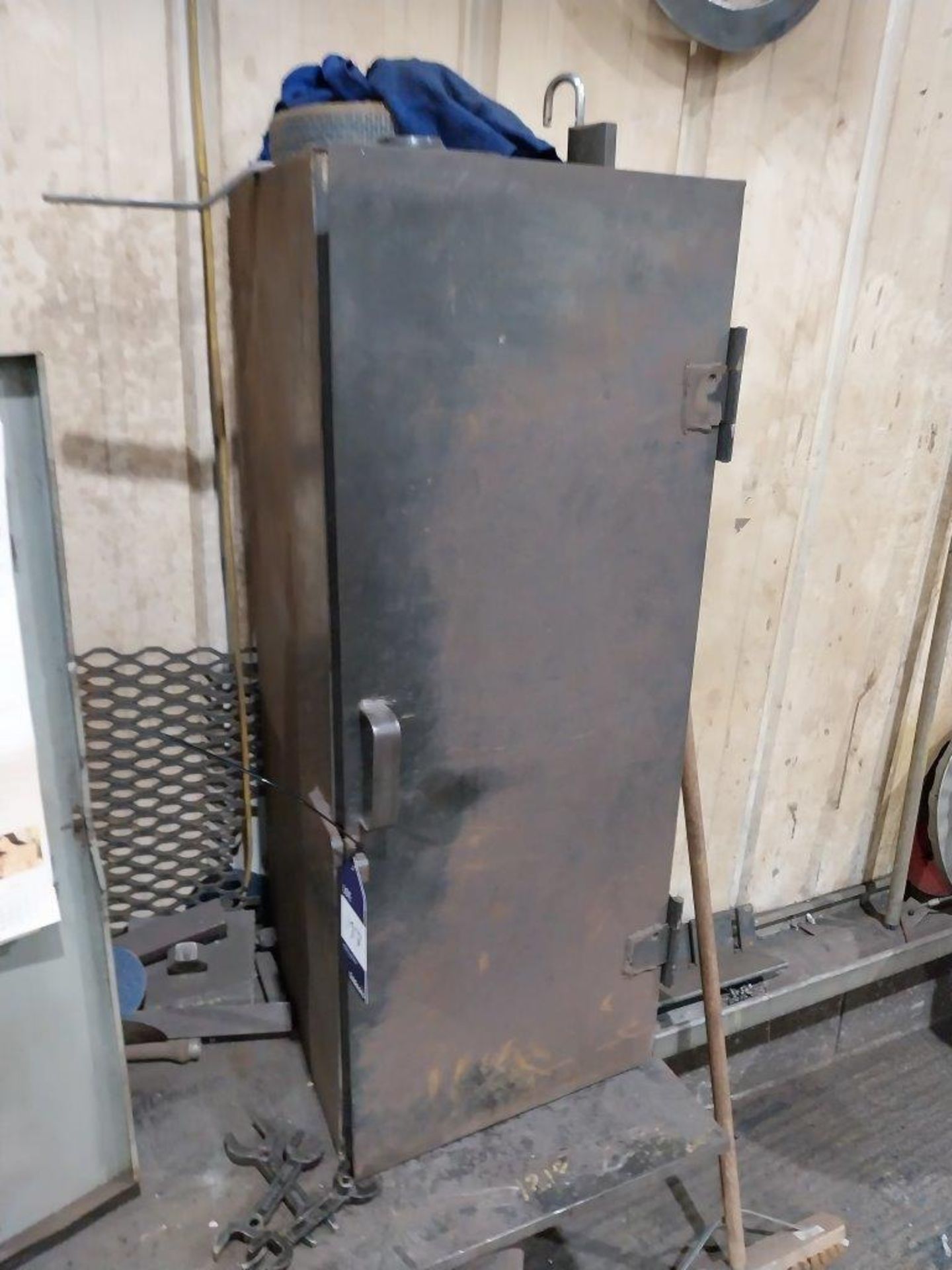 Steel fabricated locker (contents not included)