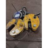 2 x plate lifting clamps 2000kg capacity