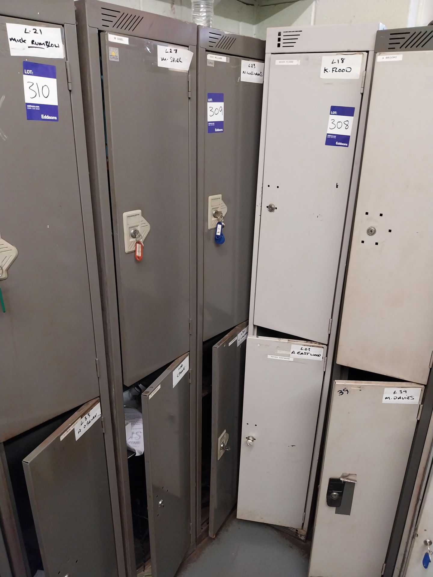 2 x Two door personnel lockers