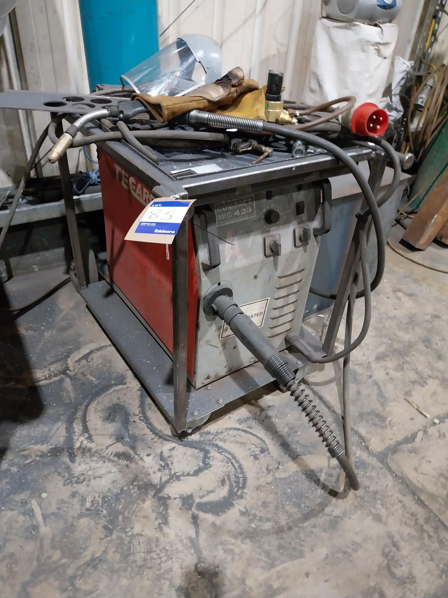 TecArc compact mig 523 mig welder with torch, clamp and regulator (bottle not included)