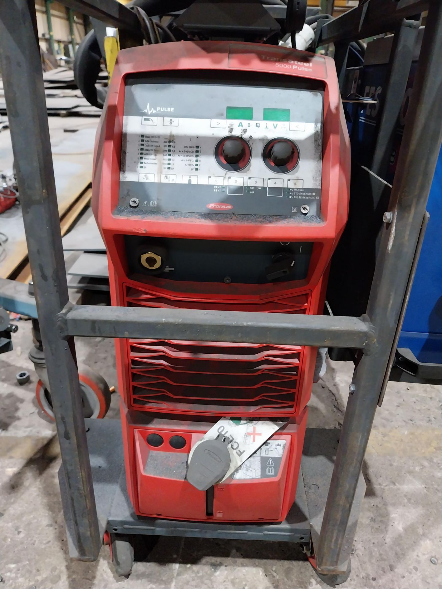 Fronius Transsteel 5000 Pulse mig welder with VR5000 wire feed, Binzel FES-200 W3 extractor ( - Image 3 of 9