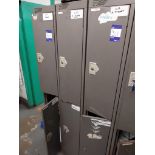 3 x Two door personnel lockers