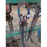 2 x leg lifting chain with shorteners 7.5T