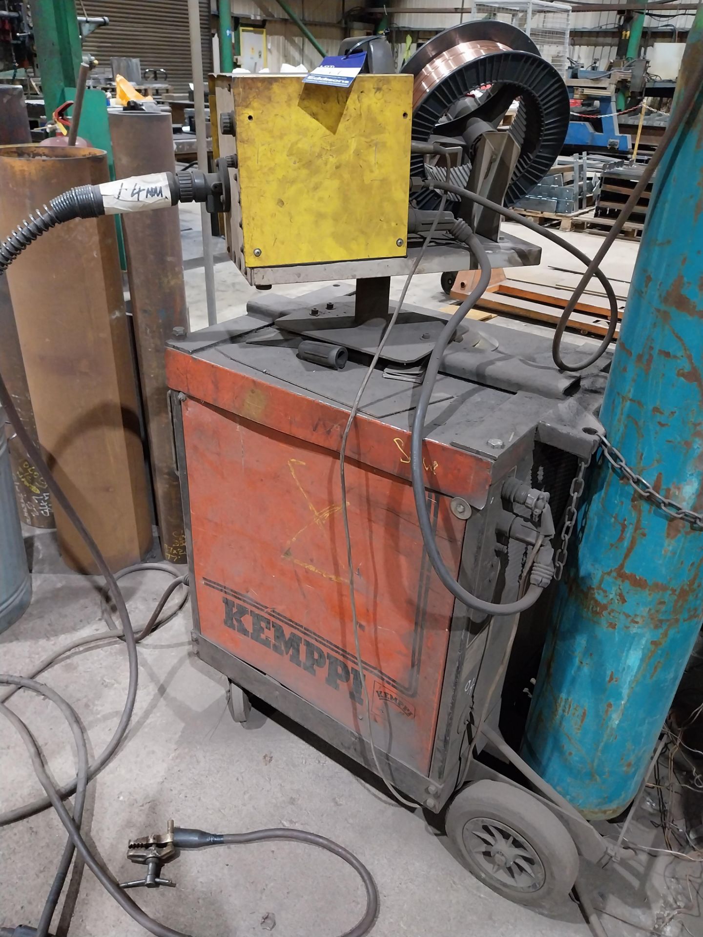 Kempp RA450 mig welder with F40 wire feed, torch and clamp (bottle not included) - Bild 7 aus 7