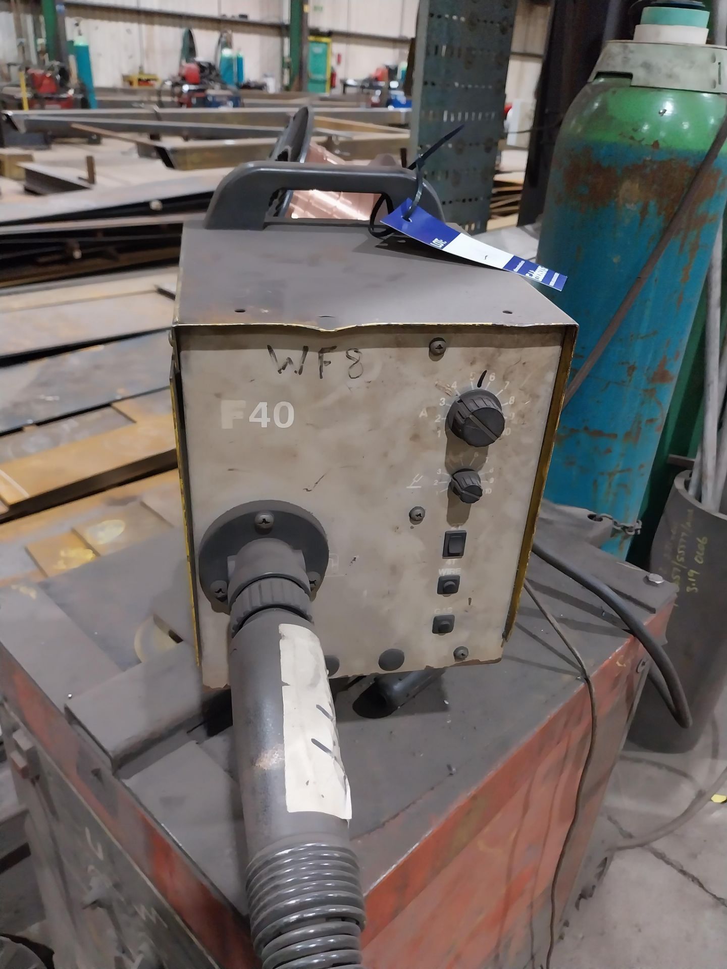 Kempp RA450 mig welder with F40 wire feed, torch and clamp (bottle not included) - Image 4 of 7