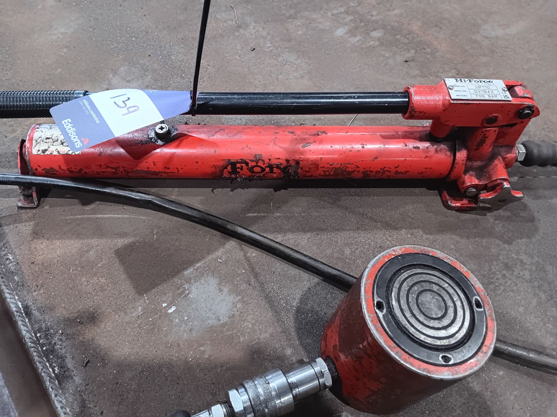 Hi-Force HP110 hydraulic 700 bar lifting jack - Image 2 of 3