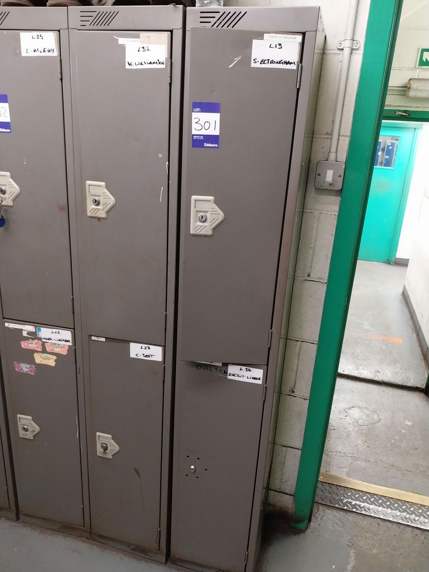 2 x Two door personnel lockers