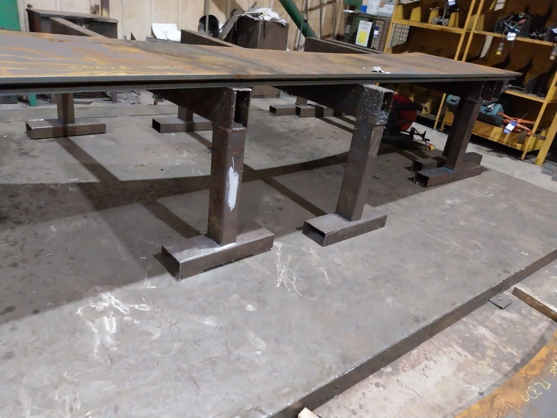 6 Various heavy duty steel trestles (excluding plate) - Image 3 of 3