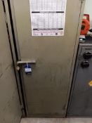 Steel cabinet and contents to include breakers, fuses, draper charge & start BCS150, sockets etc.