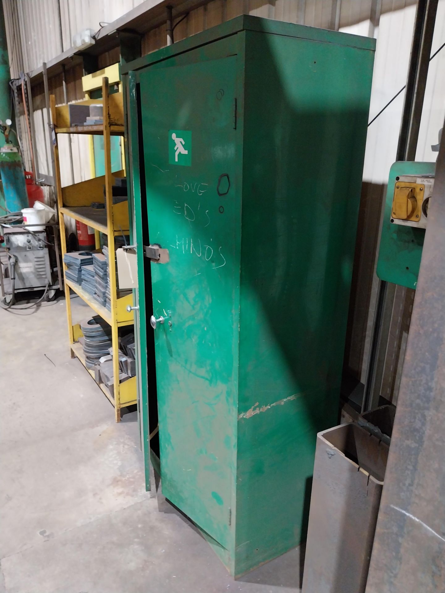 Double door steel cabinet - Image 2 of 2