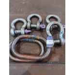 4 x XN lifting shackles WLL 25T and 2 x high capacity rings