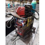 Fronius TPS400i mig welder with wire feed, Binzel FES-200 W3 extractor, torch and clamp (bottle