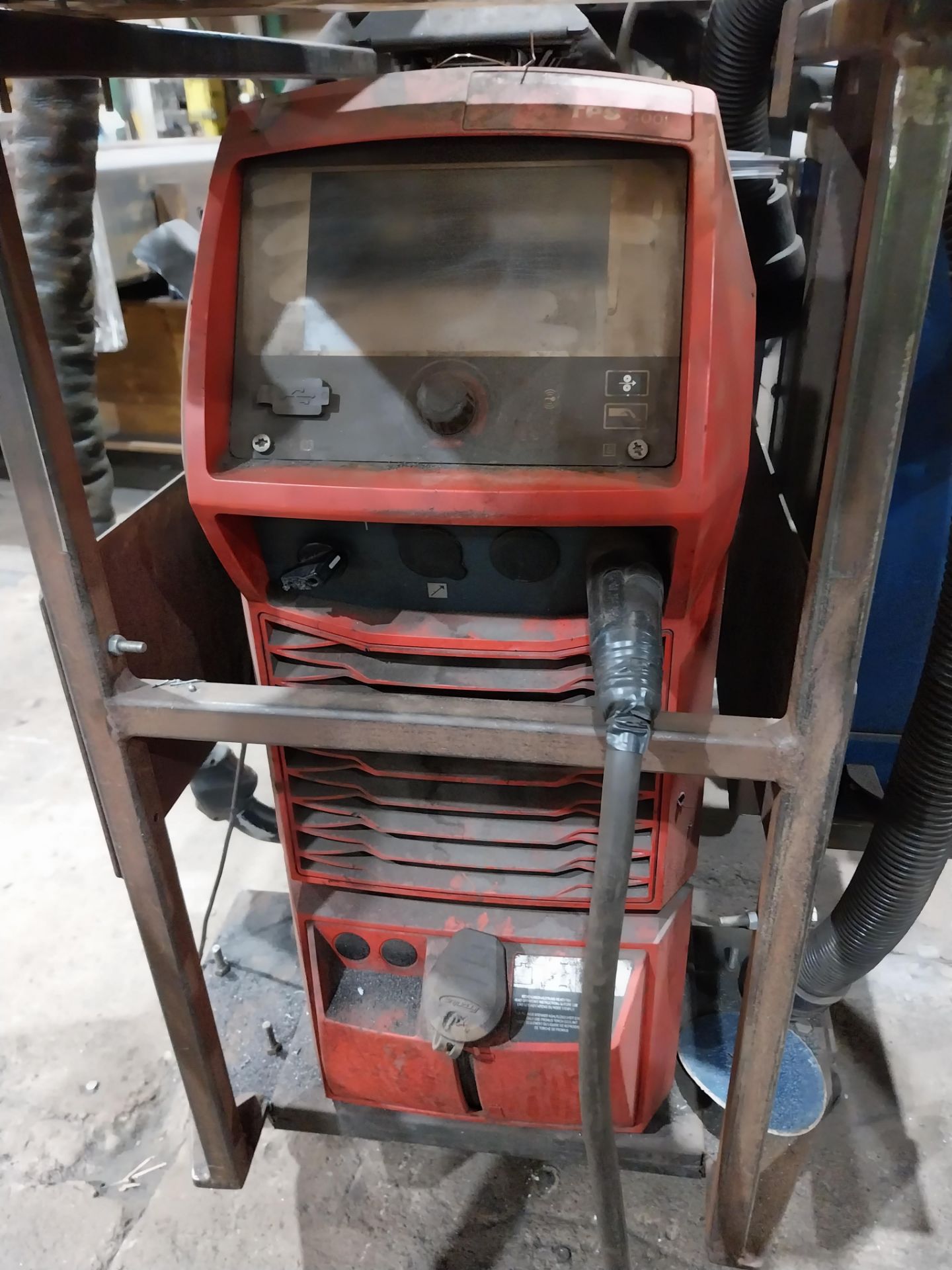 Fronius TPS400i mig welder with WF25i wire feed, Binzel FES-200 W3 extractor, torch and clamp ( - Image 2 of 7