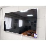 Panasonic 55” wall mounted television with remote