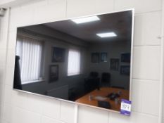 Panasonic 55” wall mounted television with remote