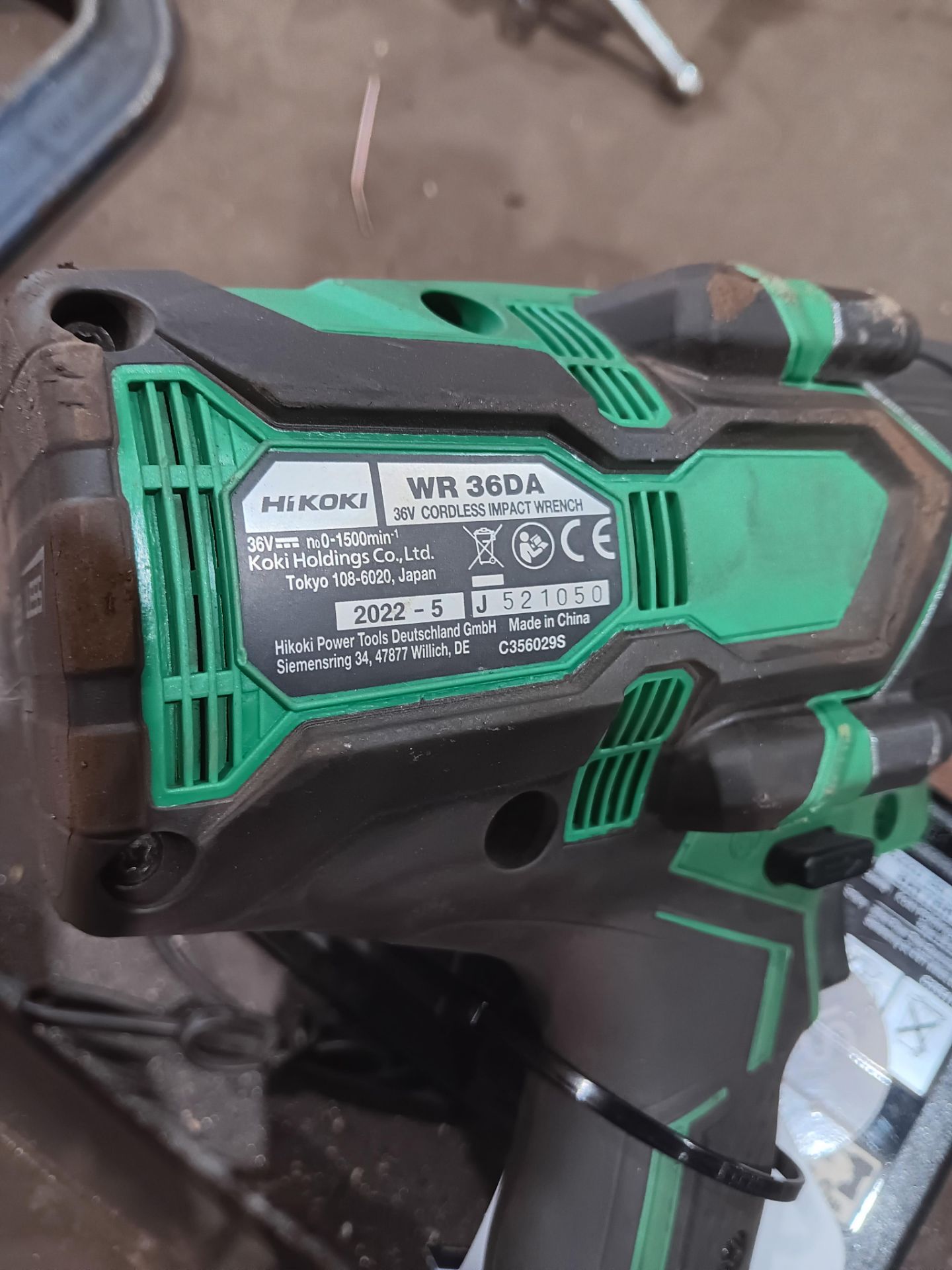 2 x Hikoki WR36DA 36v cordless impact wrench with 2 batteries and 1 x charger - Image 2 of 3