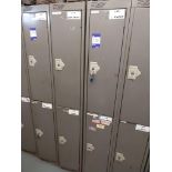 2 x Two door personnel lockers