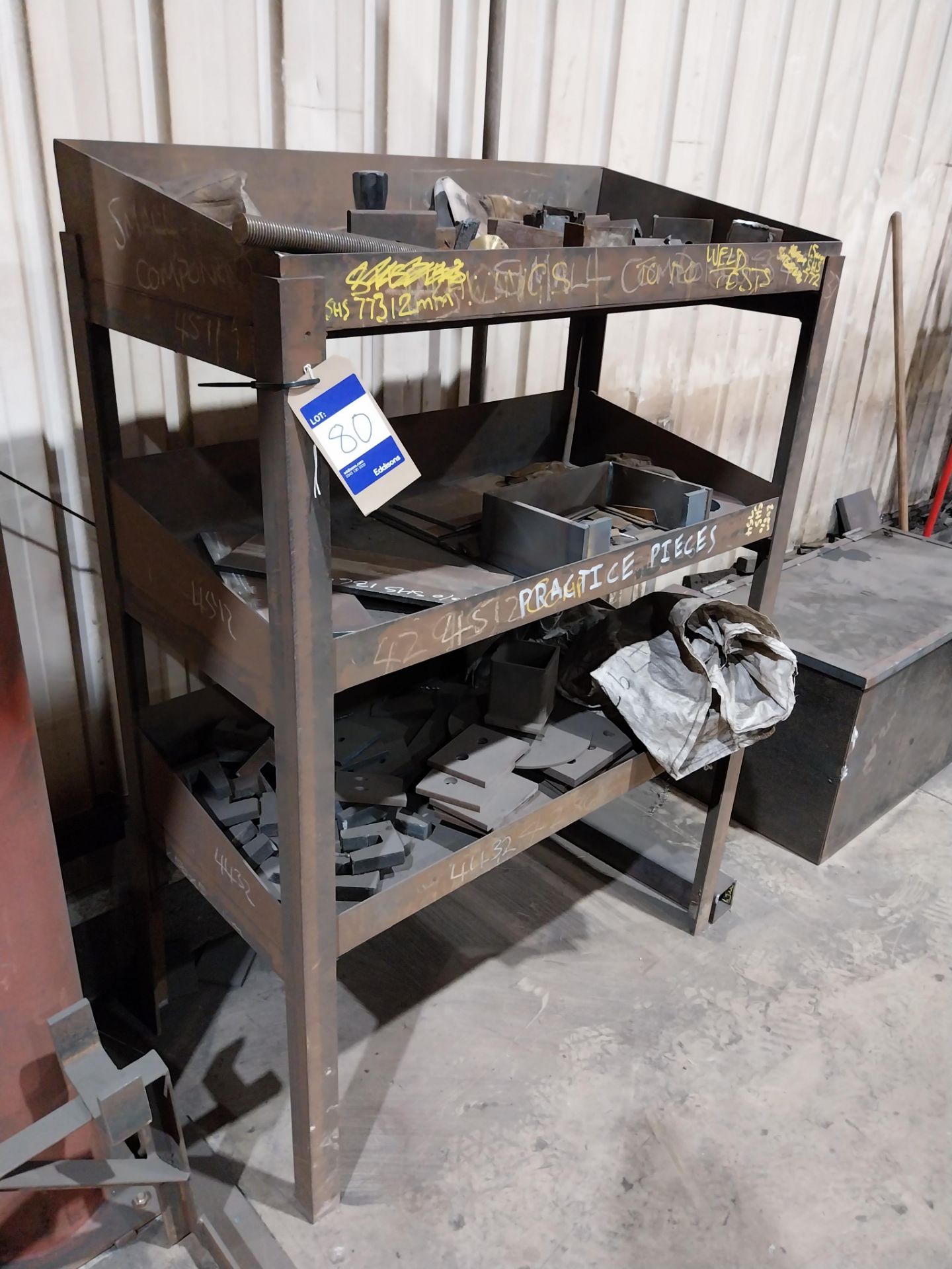 3 tier steel rack and quantity of steel