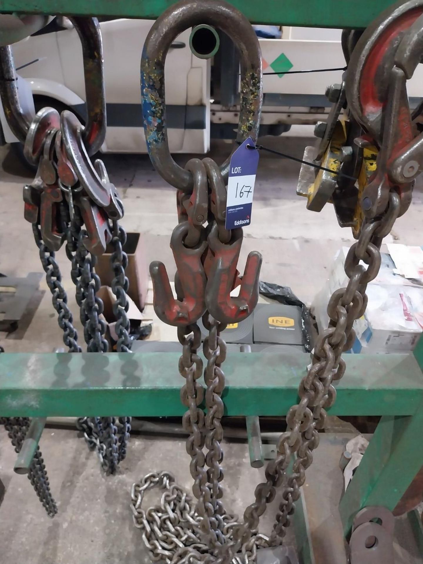 2 x leg lifting chain with shorteners - Image 2 of 2