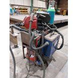 Fronius TPS400i mig welder with WF25i wire feed, Binzel FES-200 W3 extractor, torch and clamp (