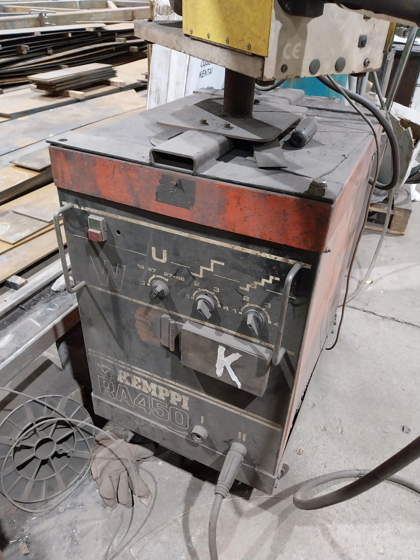 Kempp RA450 mig welder with F40 wire feed, torch and clamp (bottle not included) - Image 2 of 7