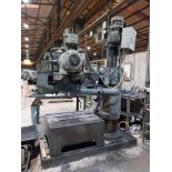 Asquith 21811 radial arm drill with steel block, Serial number 001. 8938, assembly no. FS1548,