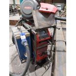 Fronius TPS400i mig welder with wire feed and Binzel FED-200 W3 extractor (bottle not included)
