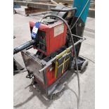 Fronius TransSynergic 4000 mig welder with VR4000 wire feed, torch and clamp (bottle not included)