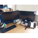 2 x Hannspree monitors