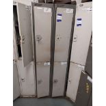 2 x Two door personnel lockers