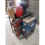 Fronius TPS 400i watercooled mig welder with WF25i wirefeed and Binzel FES-200 W3 extraction unit