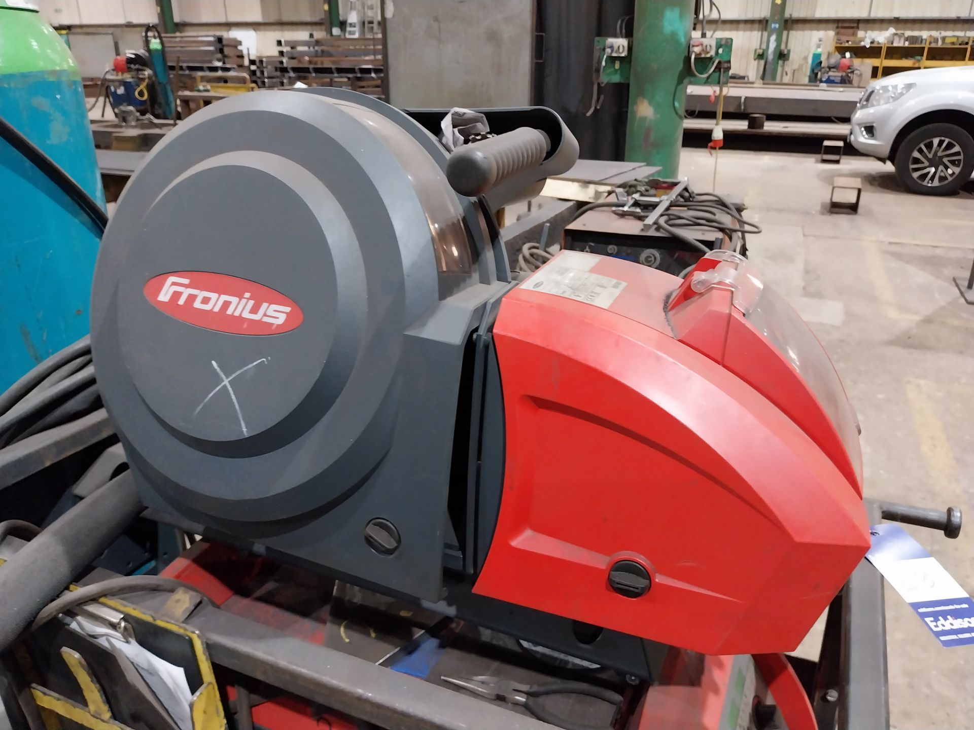 Fronius Transsteel 5000 Pulse mig welder with VR5000 wire feed, Binzel FES-200 W3 extractor ( - Image 6 of 9