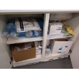 Loose and removable contents of first aid room to include first aid kits, burn shields, masks etc.
