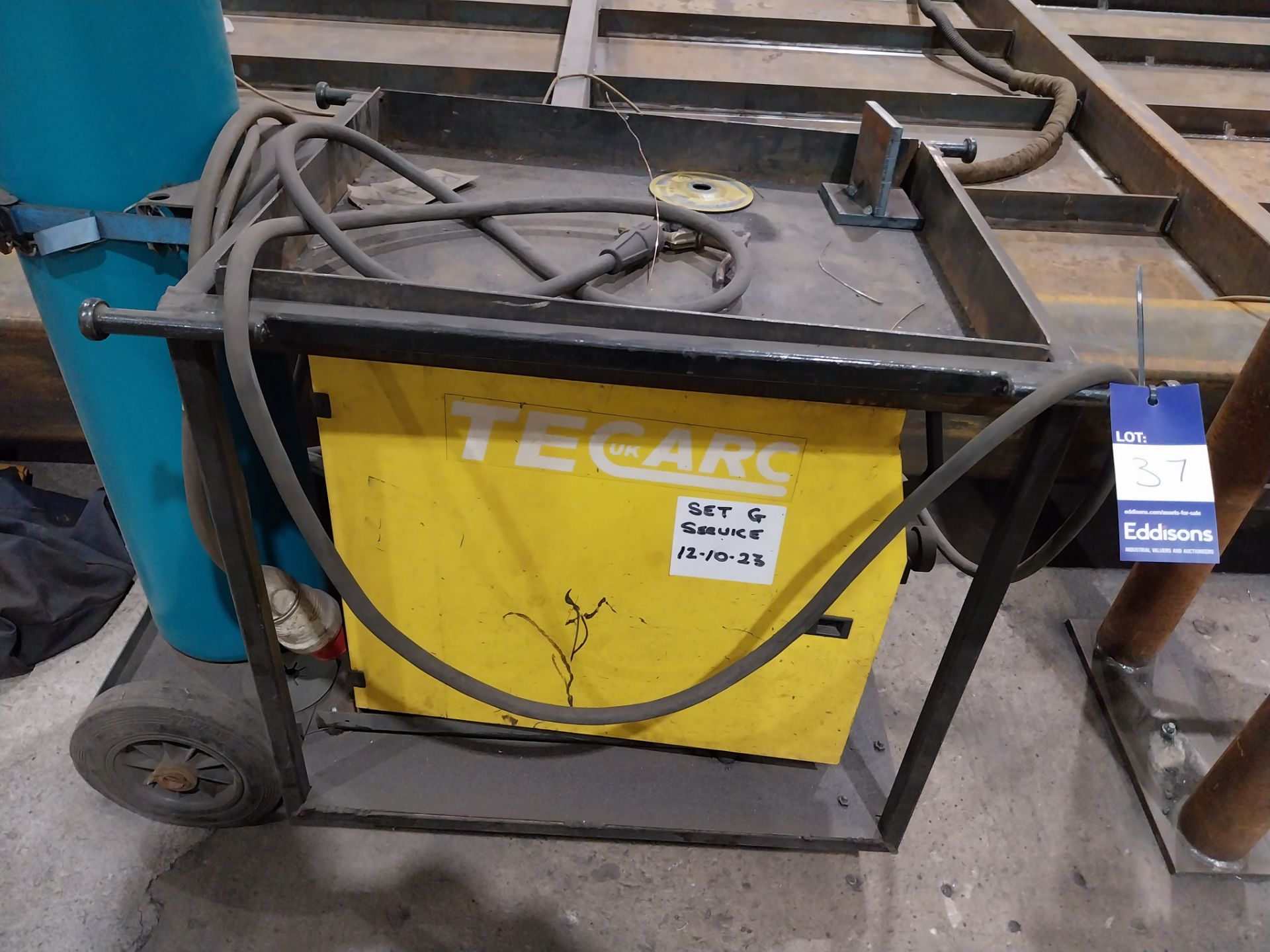 TecArc Synergic mig 423 mig welder on trolley (bottle not included) - Image 4 of 5