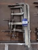 4 x F clamps