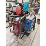 Fronius TPS400i mig welder with WF25i wire feed, Binzel FES-200 W3 extractor, torch and clamp (